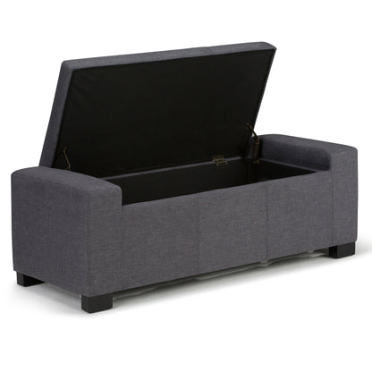 Laredo - Large Storage Ottoman - Slate Gray