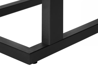 Accent Table, C - Shaped, Contemporary, Versatile Use - Black