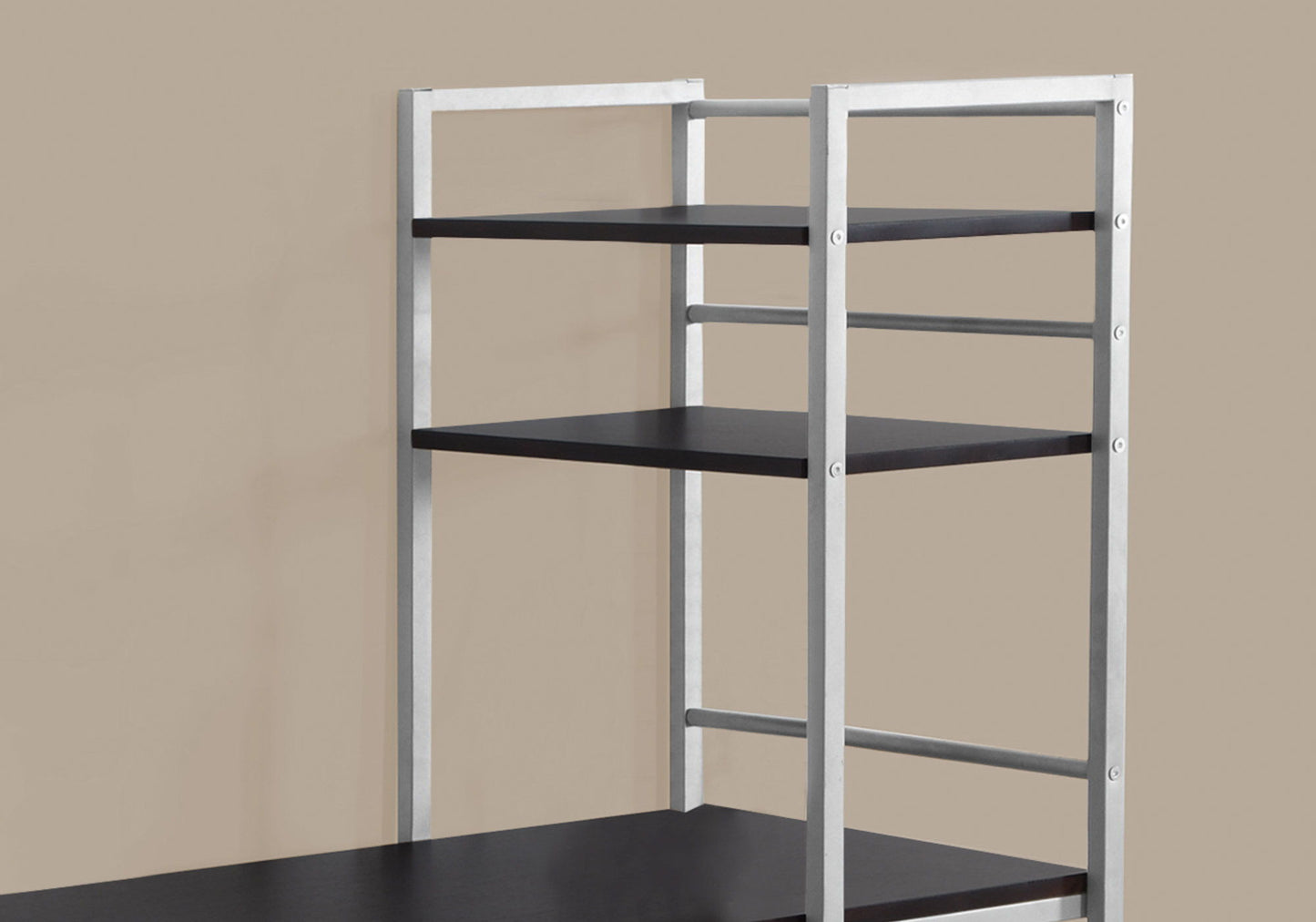 Computer Desk For Home Office, Laptop, Storage Shelves, Contemporary & Modern - Espresso