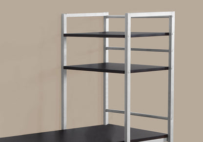 Computer Desk For Home Office, Laptop, Storage Shelves, Contemporary & Modern - Espresso