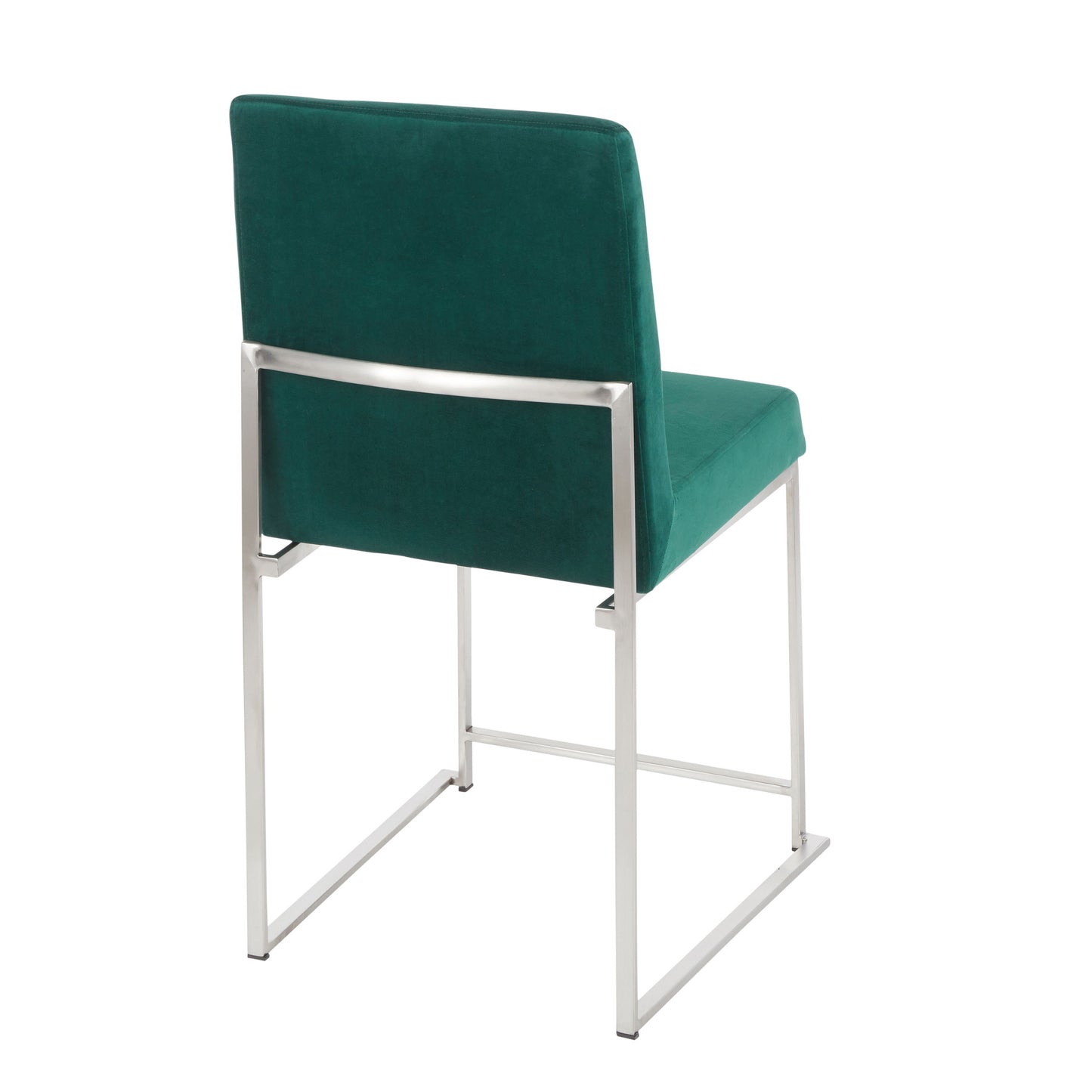 Fuji - Contemporary High Back Dining Chair (Set of 2) - Green