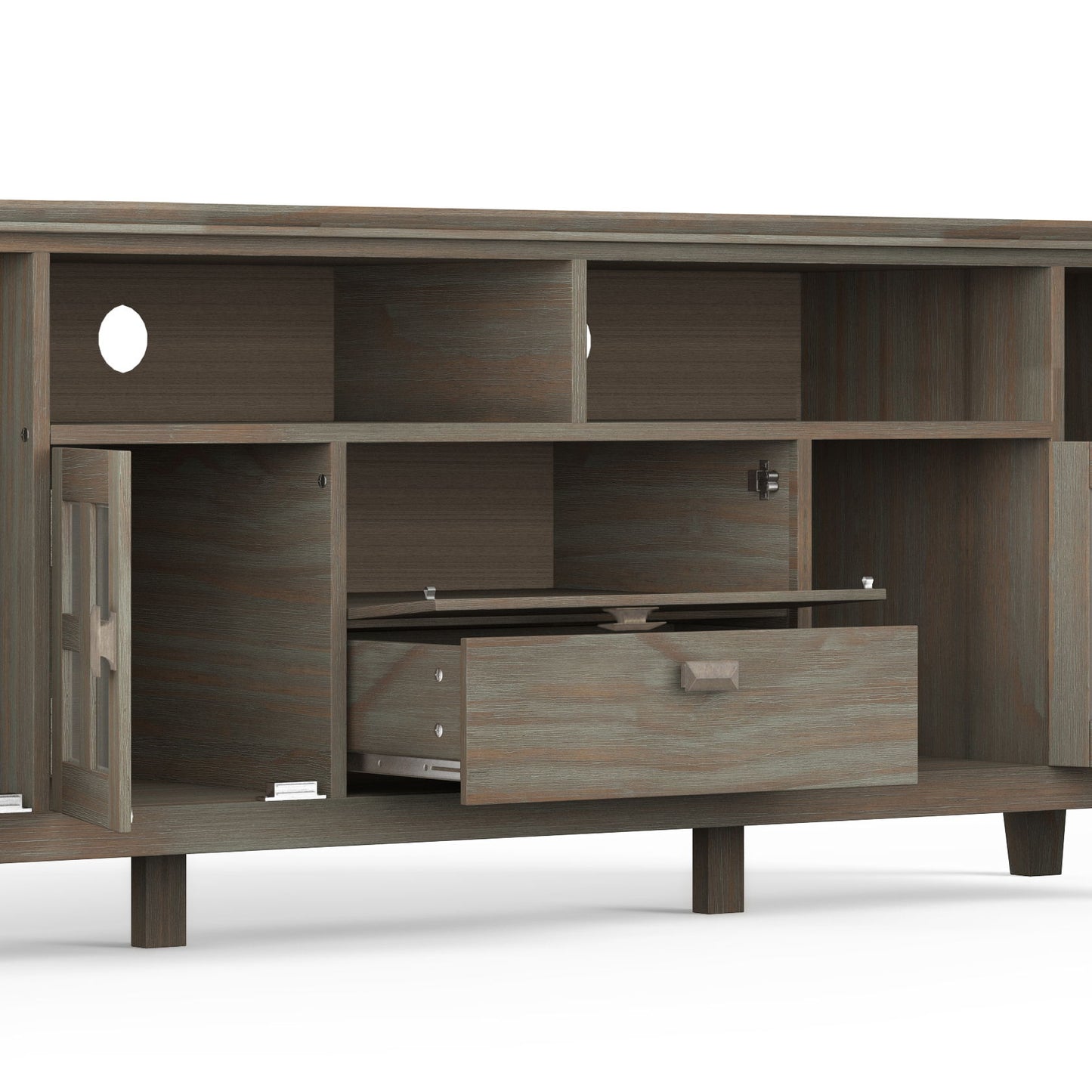 Artisan - TV Media Stand - Distressed Gray