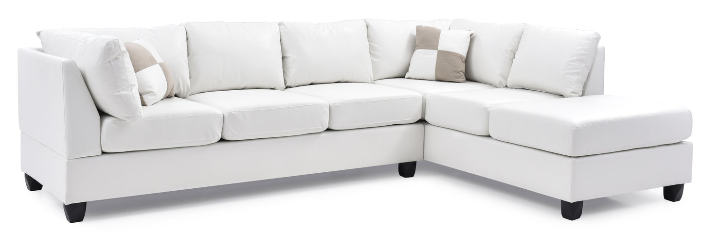 Malone - Sectional - White