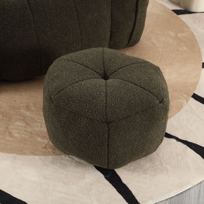Soft Bean Bag Chair With High Resilient Foam (Chips) - Olive Green