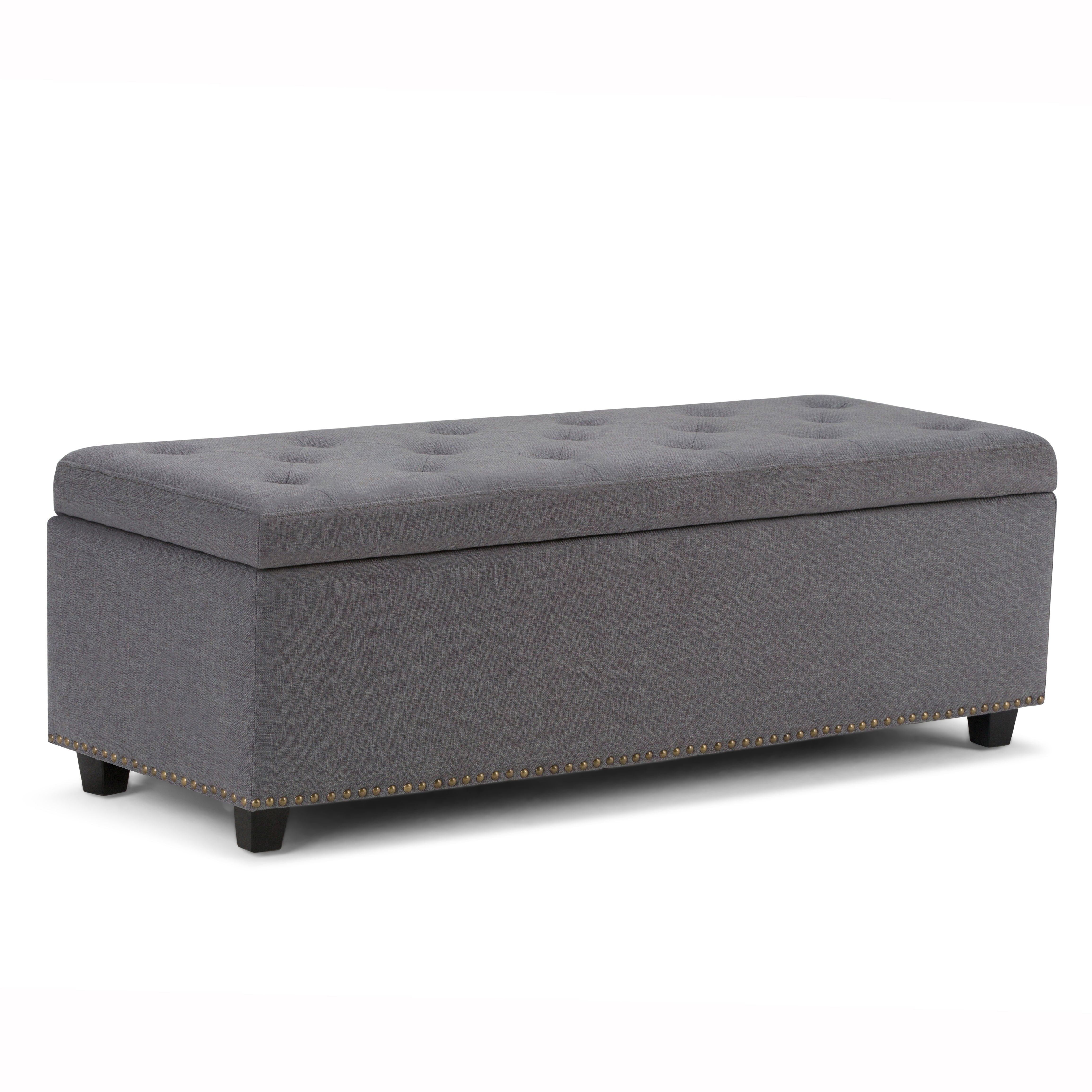 Hamilton - Storage Ottoman - Slate Gray