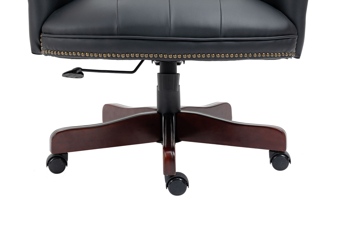 Executive Office Chair, High Back Reclining Comfortable Desk Chair With Smooth Glide Caster Wheels - Black
