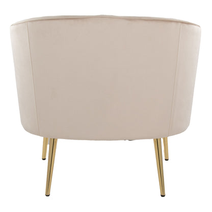 Tania - Contemporary / Glam Chair - Gold / Champagne