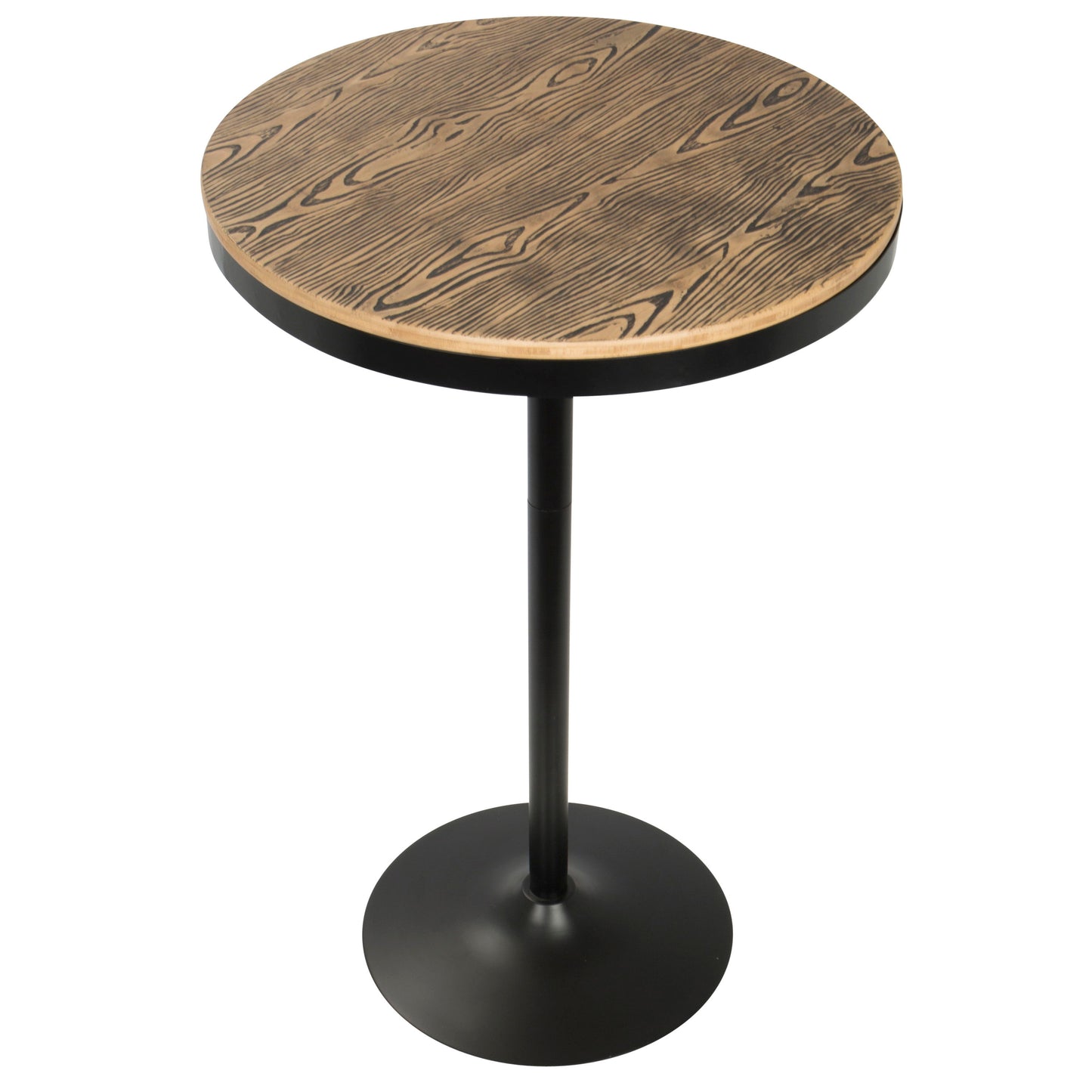 Dakota - Industrial Adjustable Bar / Dinette Table - Black