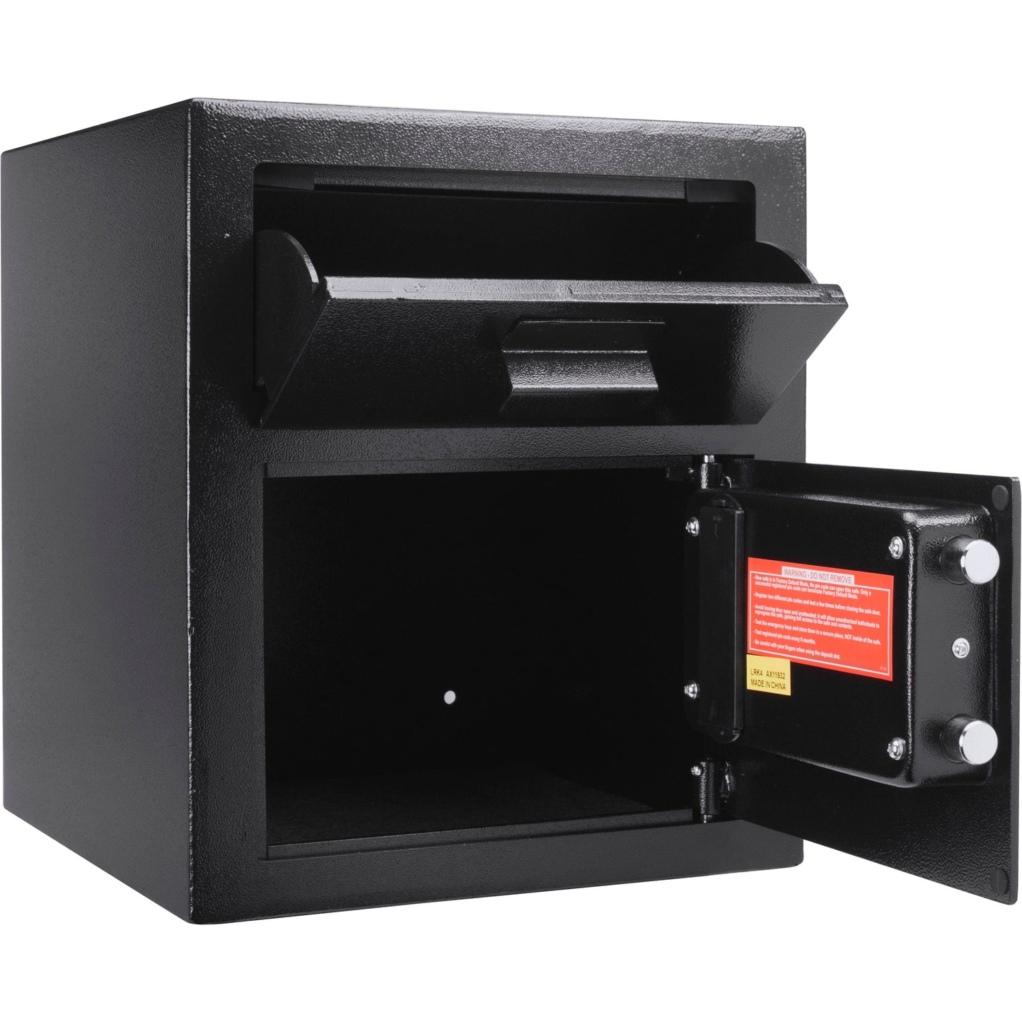 0 72 Cu Ft Keypad Depository Safe - Black