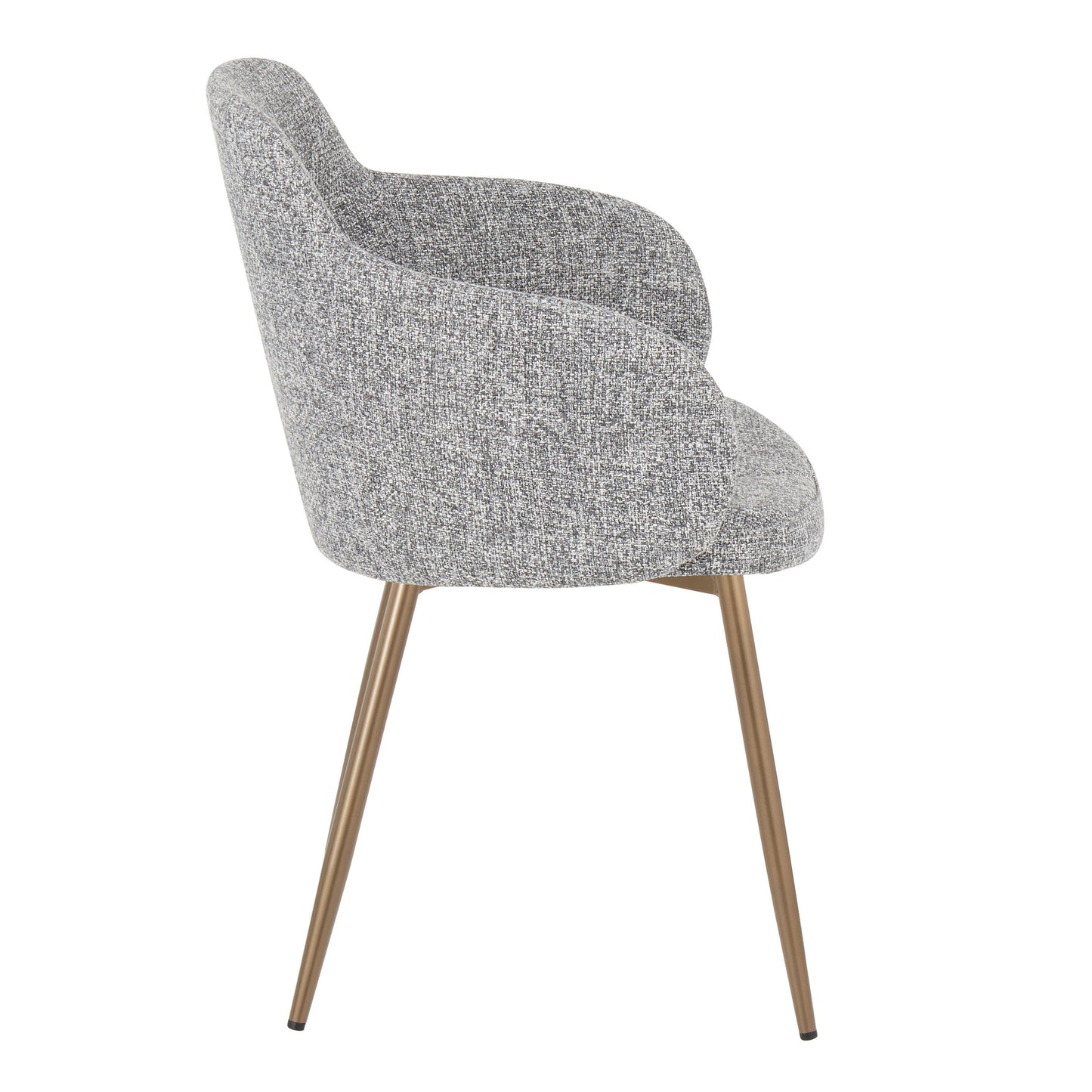 Boyne - Contemporary Chair (Set of 2) - Antique Copper / Dark Gray