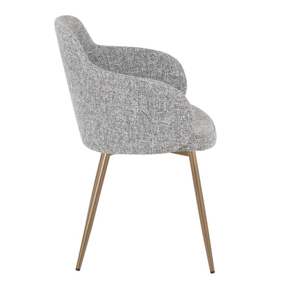 Boyne - Contemporary Chair (Set of 2) - Antique Copper / Dark Gray