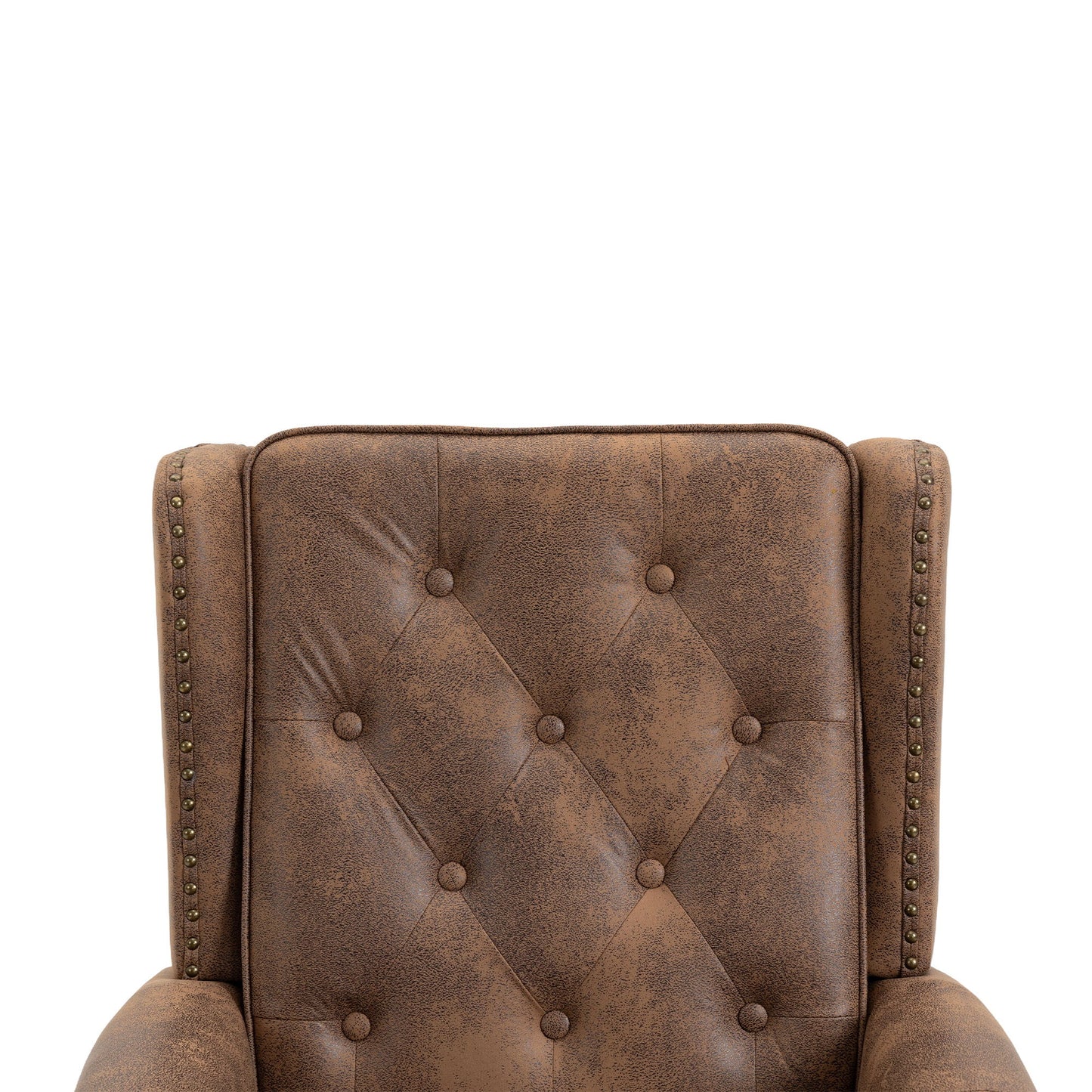 Modern Wood Frame Armchair With Sturdy Wood Legs And Microsuede Upholstery For Living Room