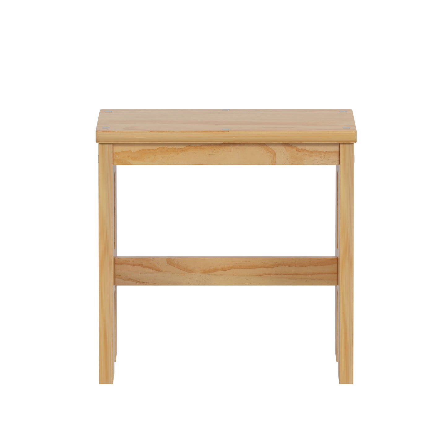 Twin Size Daybed With Storage Shelves And Lockers, Multi Functional Bed With Study Desk And Matching Stool - Natural