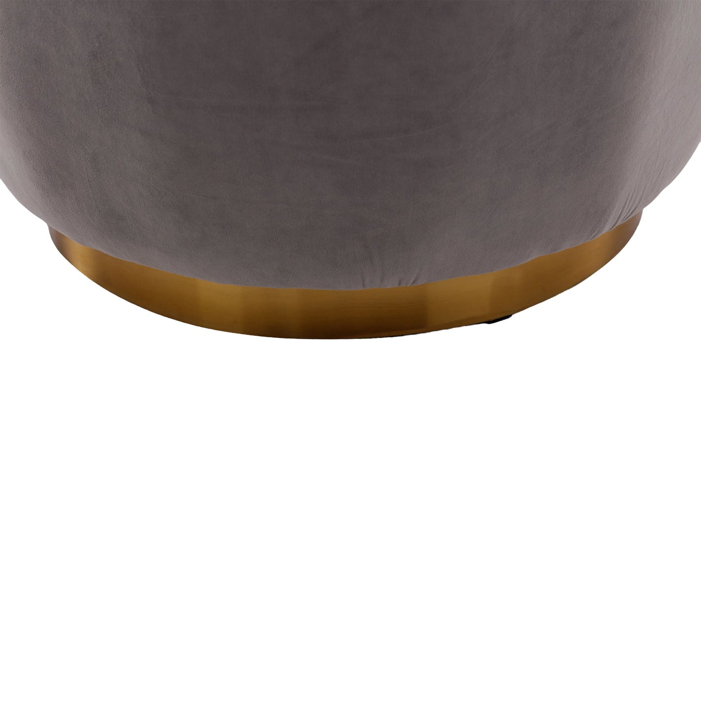Swivel Barrel Chair, Round Armchairs With Fluffy, 360 Degree Swivel - Gray
