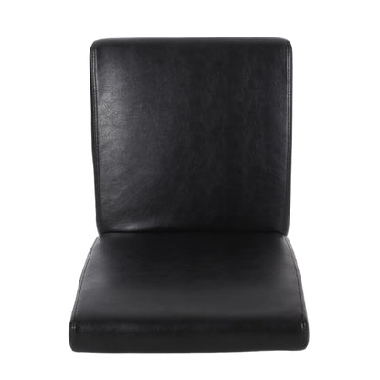 Contemporary Dining Chair (Set of 2) With Rubberwood Legs - Black
