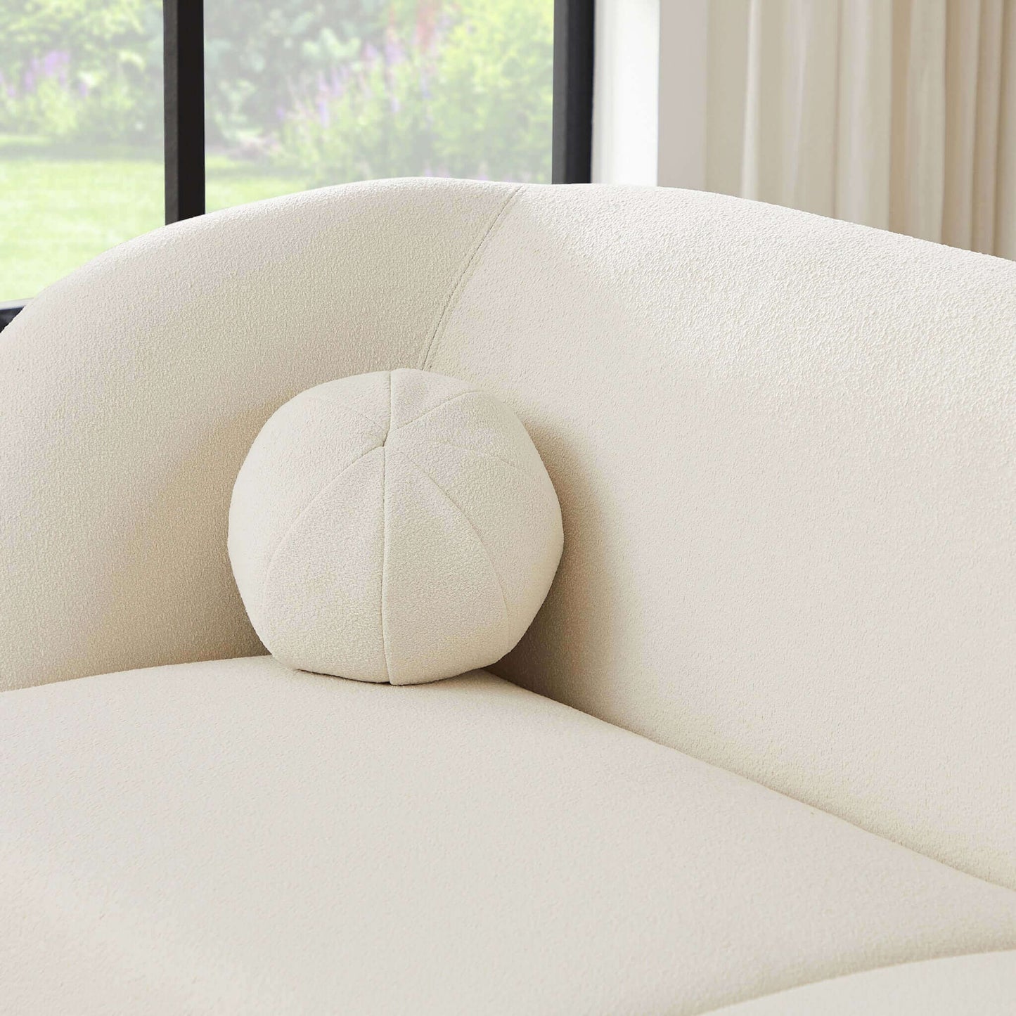 Anna - French Boucle Sofa - White