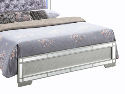Madison - Queen Bed - Silver Champagne