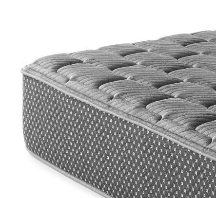 13" Twin Long Quilted Hybrid Mattress, Firm - Gray