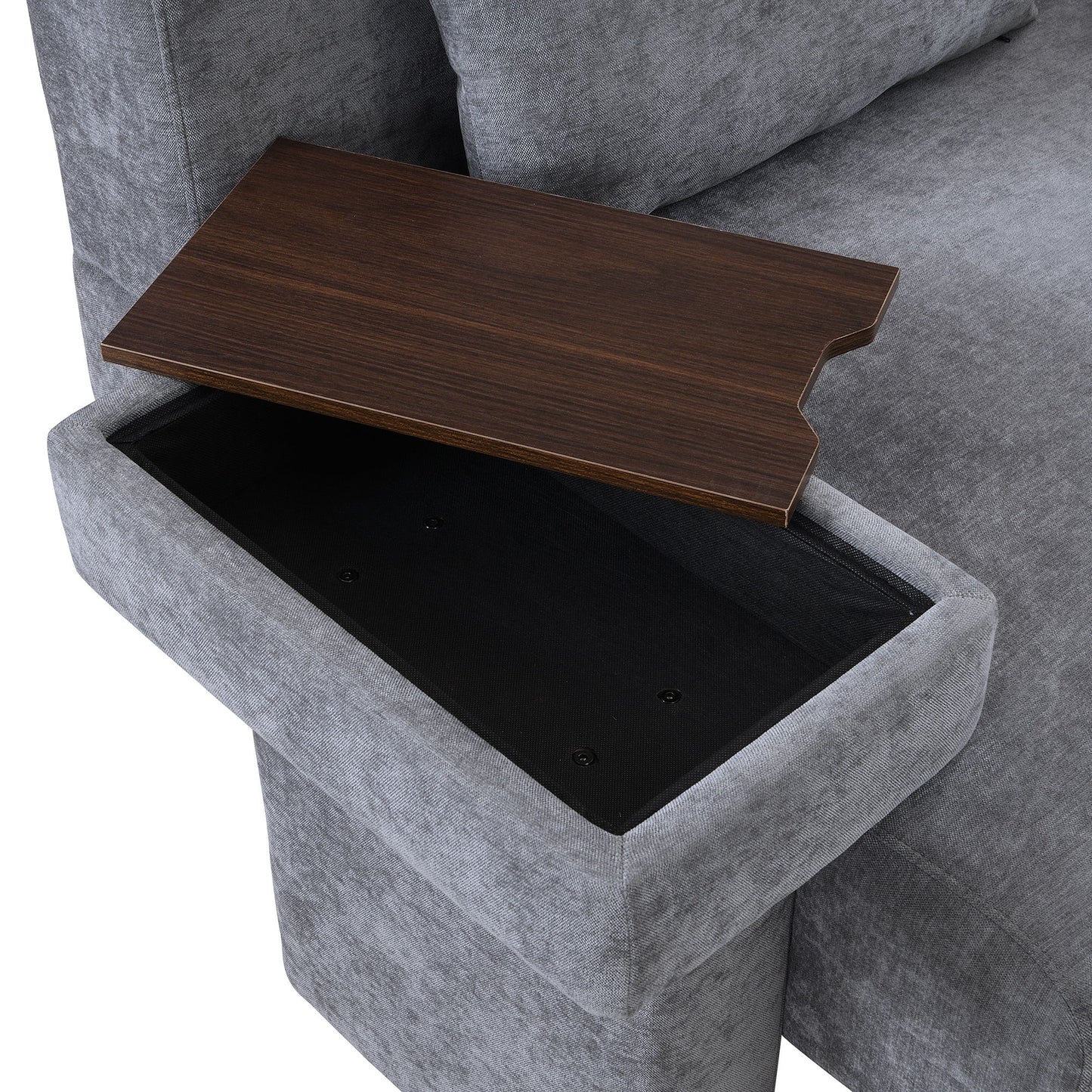 Modern Oversized Armchair, Wide Mid-Century Chair With Pillow Upholstered, Sturdy Wood Frame & Soft Cushion For Living Room - Gray