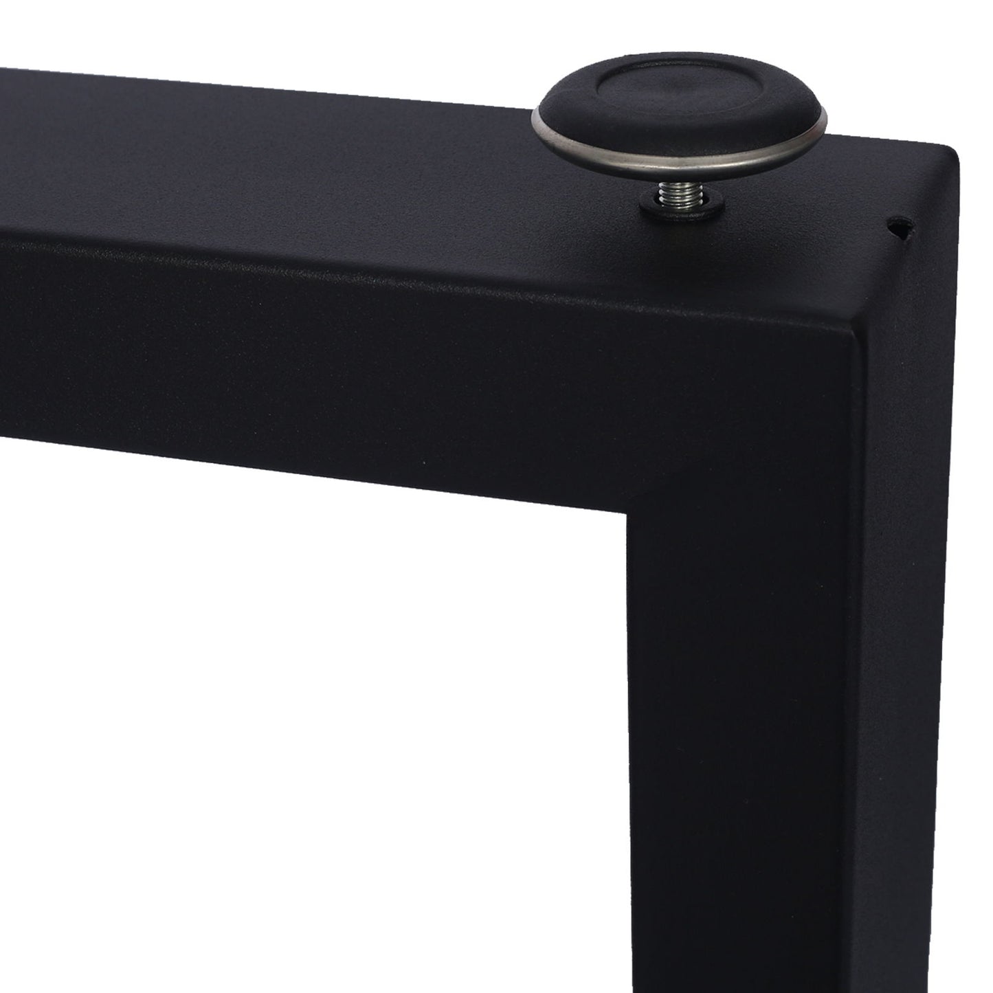 Square Table Legs 28X35", Wide Metal Table Legs, Heavy Duty Steel Desk Legs Table Leg Dining Table Legs Coffee Desk Leg (Set of 2) - Black
