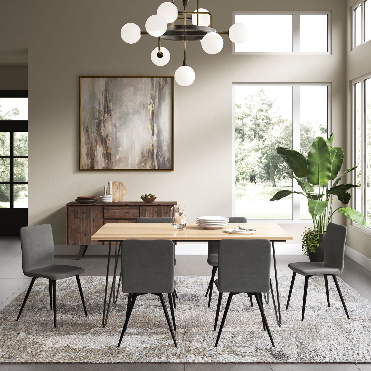 Baylor - Dining Chair (Set of 2) - Dark Gray