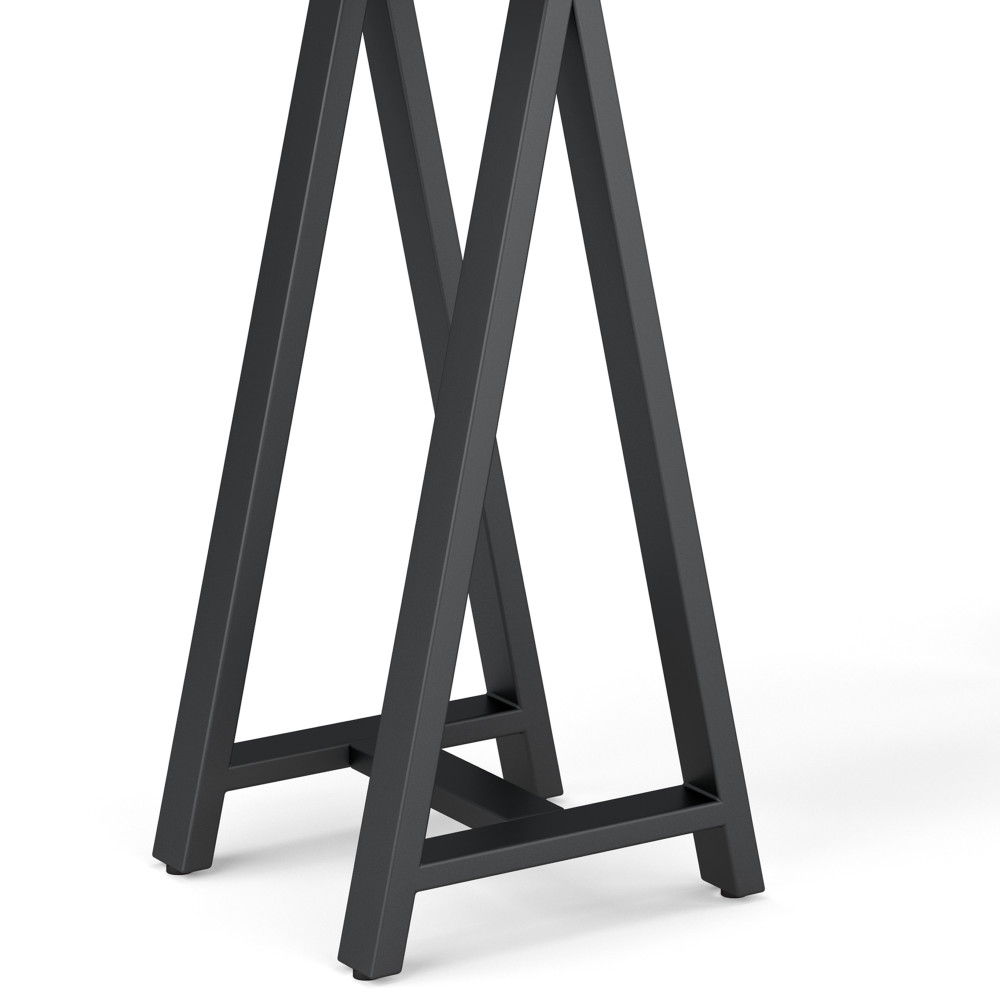 Sawhorse - Solid Walnut Veneer And Metal Console Sofa Table - Walnut