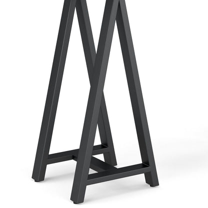 Sawhorse - Solid Walnut Veneer And Metal Console Sofa Table - Walnut