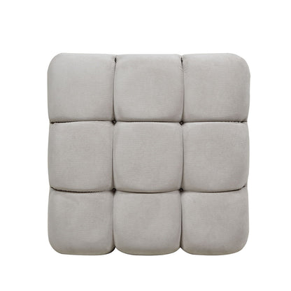Marcel - Bubble Modular Modern Cocktail Ottoman - Pebble Gray