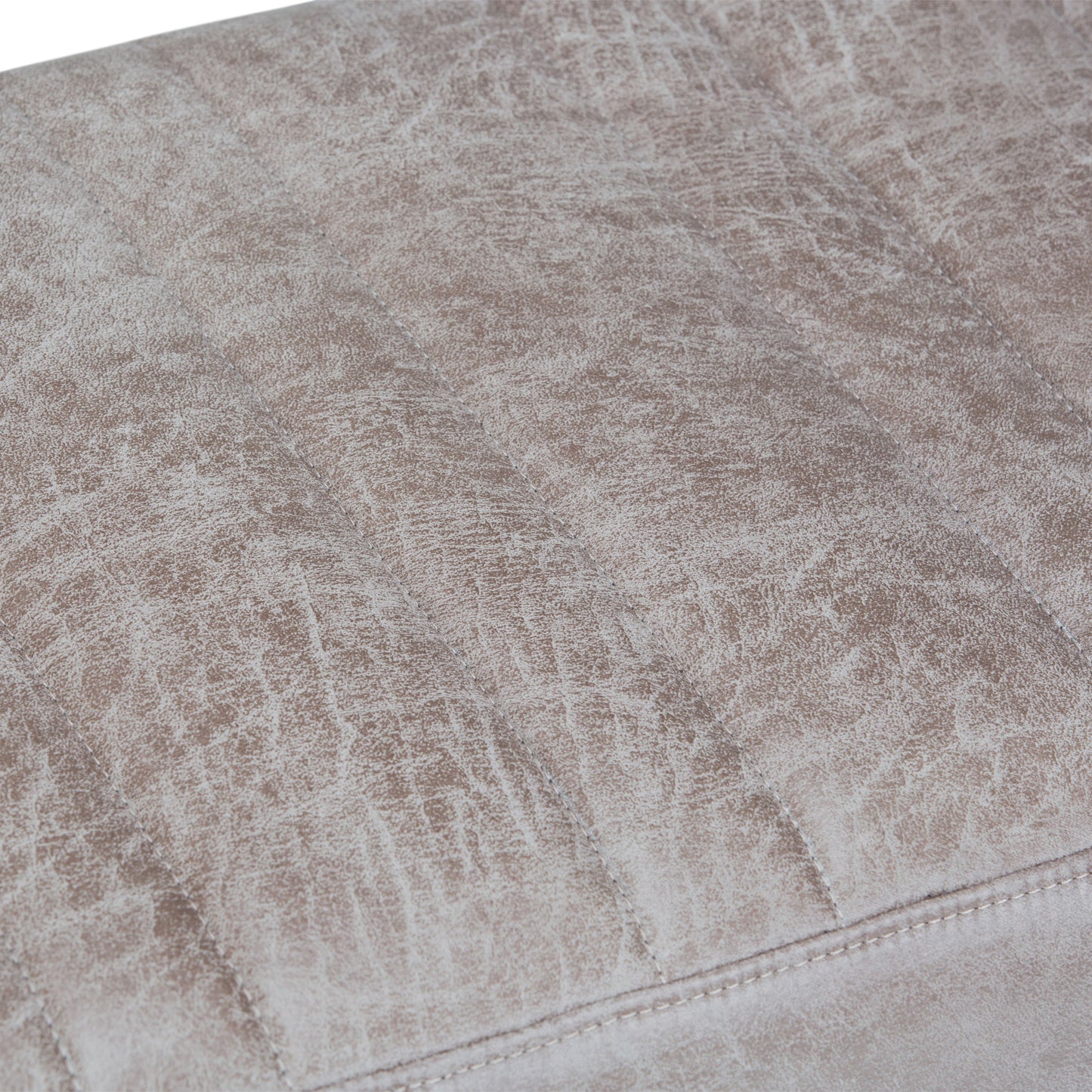 Salinger - Large Ottoman Bench - Distressed Gray Taupe