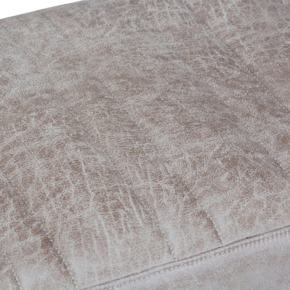Salinger - Large Ottoman Bench - Distressed Gray Taupe