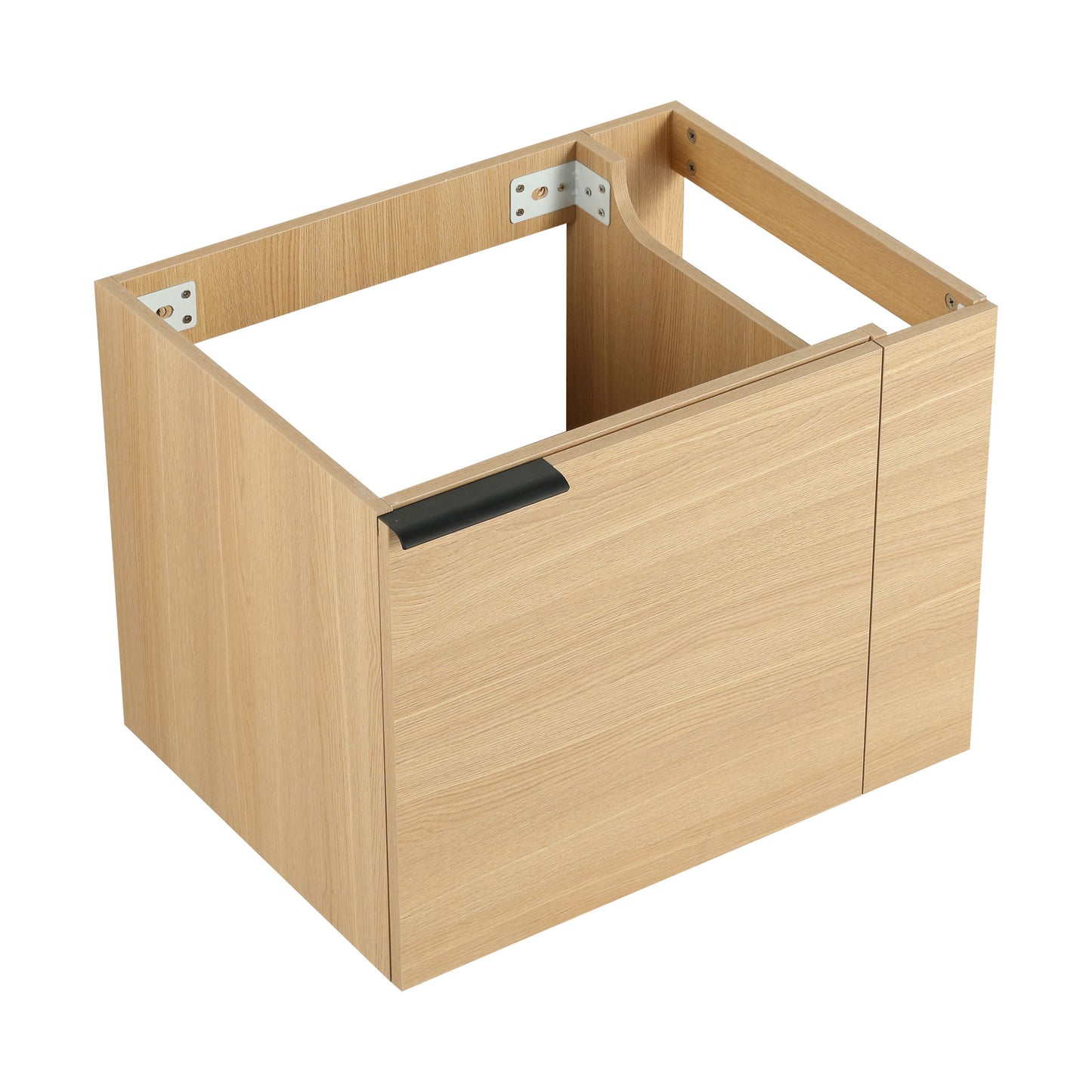 Modern 24" Bathroom Vanity Sink Combo With Spacious Storage And Construction - Oak