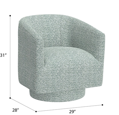 Bralin - Swivel, Accent Chair - Blue