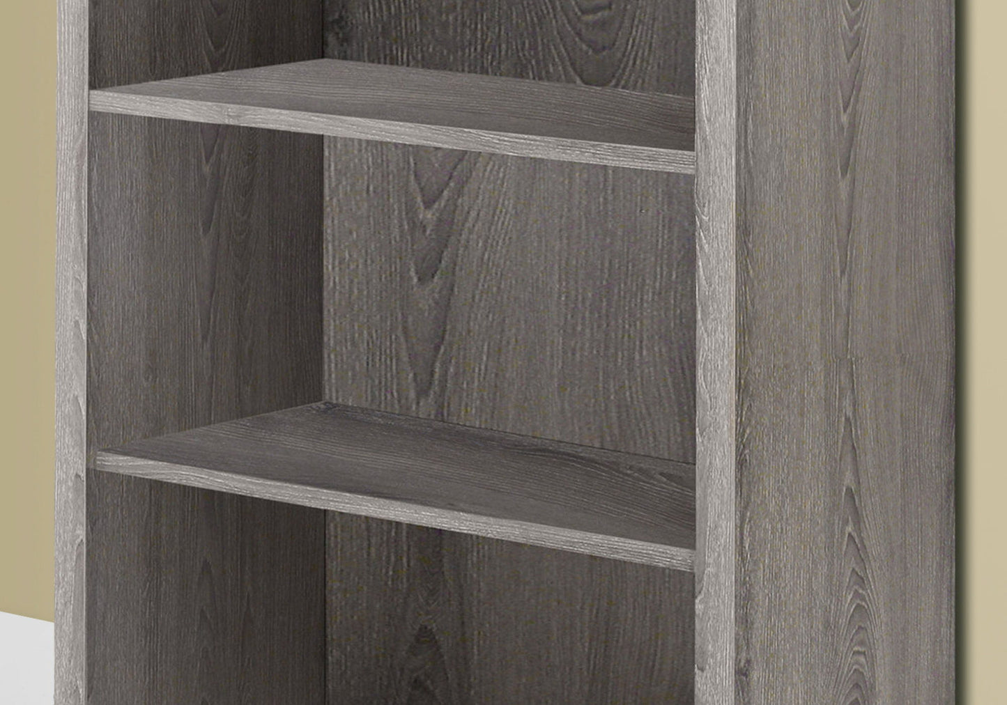 Bookshelf, Bookcase, Etagere, 5 Tier, For Office, Contemporary & Modern - Taupe
