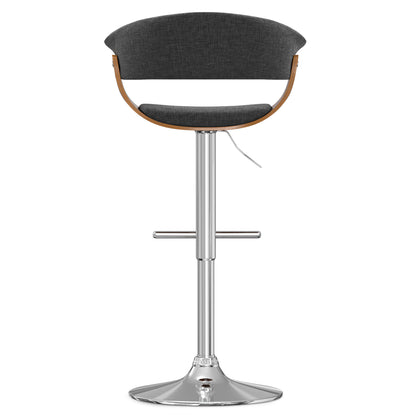 Sheldon - Adjustable Swivel Bar Stool - Charcoal Gray
