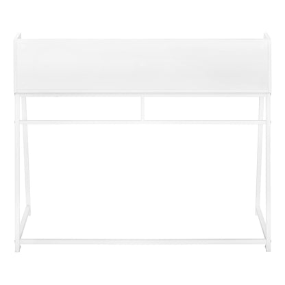 Computer Desk For Home Office, Laptop, Storage Shelves, Contemporary Convenient Design - White