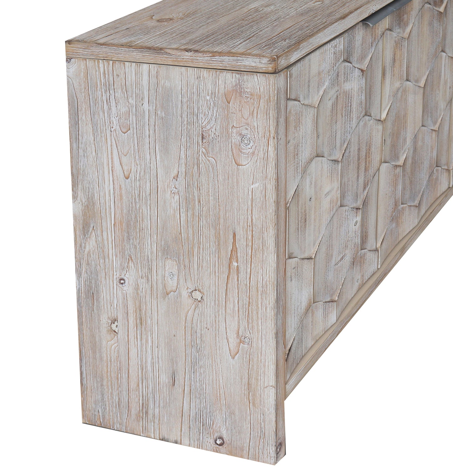 Accent Cabinet Farmhouse Style 4 Door Wooden Cabinet Sideboard Buffet Server Cabinet Storage Cabinet, For Living Room, Entryway, Hallway, Office, Kitchen And Dining Room - Natural Wood Wash