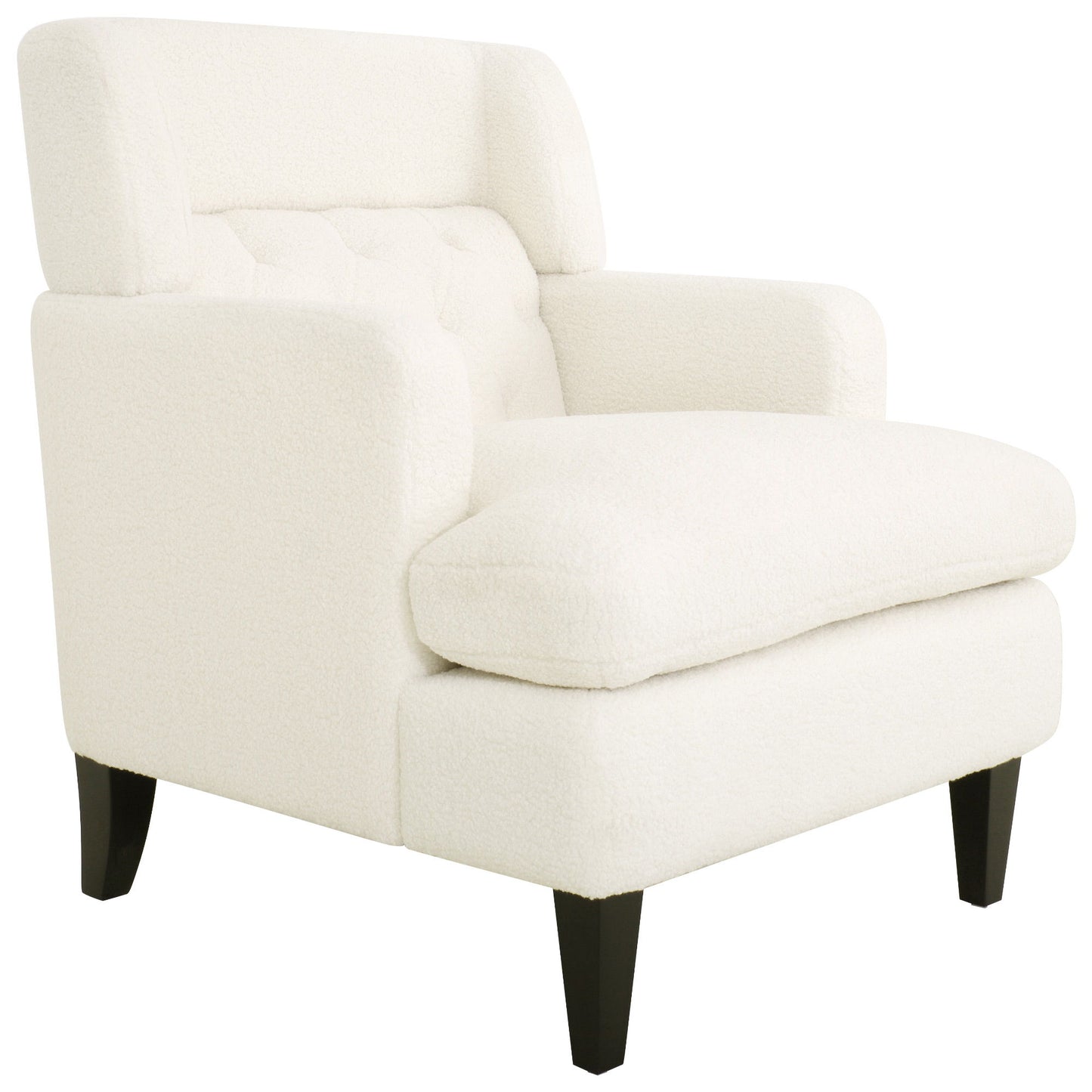 Upholstered Accent Chair Tufted Armchair For Living Room - Beige