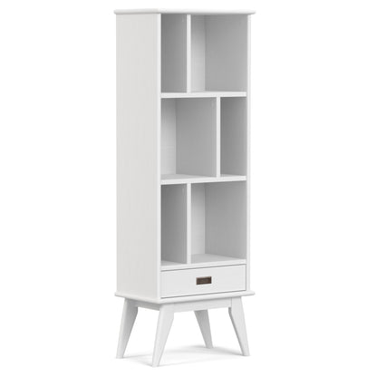 Draper - Mid Century Bookcase And Storage Unit - White