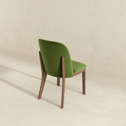 Kaitlyn - Dining Chair (Set of 2) - Brown / Light Green / Olive Green