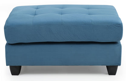 Stylish Aqua Ottoman For Any Room - Aqua Blue