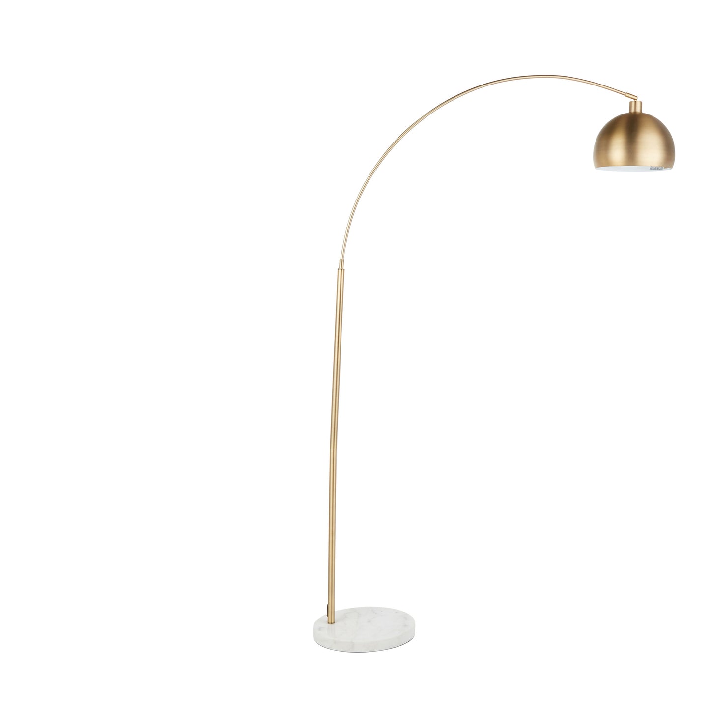 March - Contemporary Floor Lamp - Antique Brass