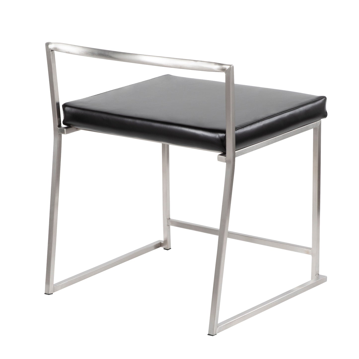 Fuji - Contemporary Stackable Dining Chair (Set of 2) - Black