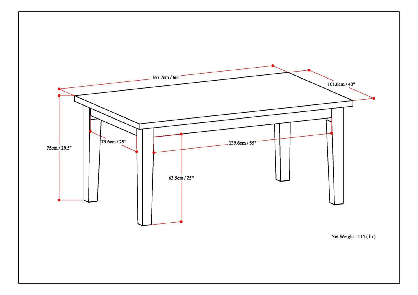 Eastwood - Dining Table - Java Brown