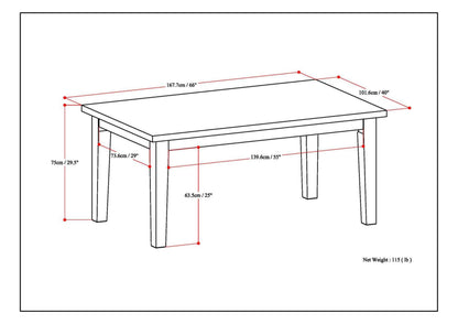 Eastwood - Dining Table - Java Brown