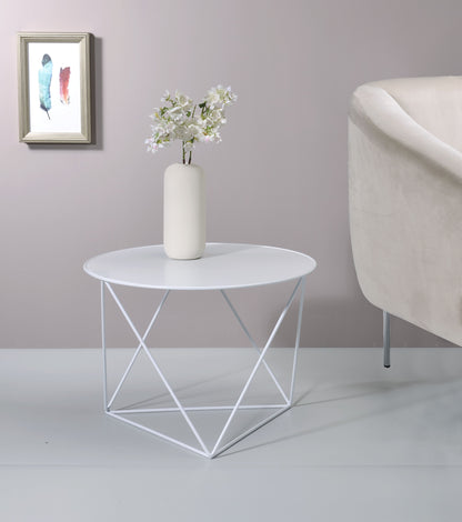 Epidia - Display & Utility Accent Table - White