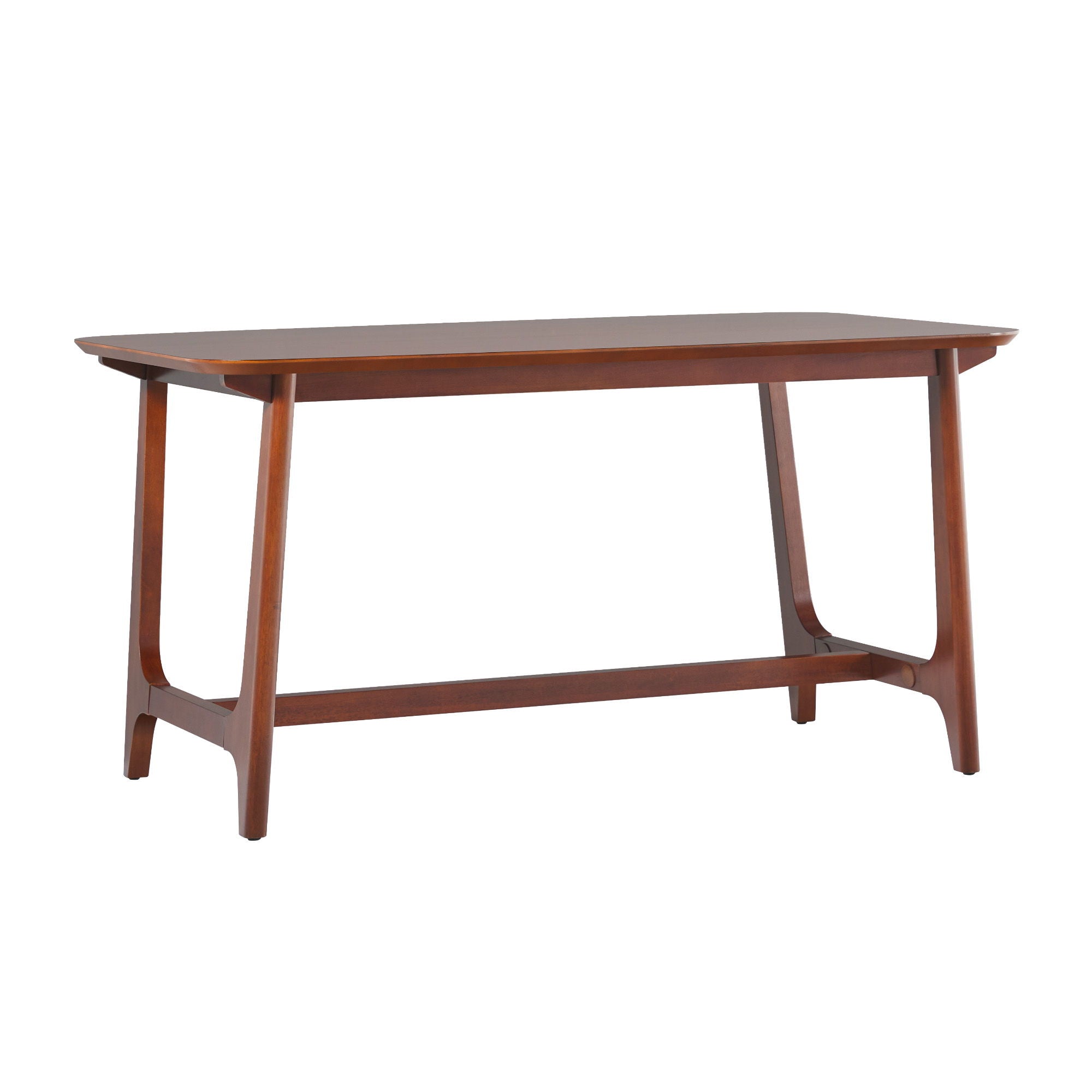 Mid-Century Modern Dining Table With Trestle Base - Walnut