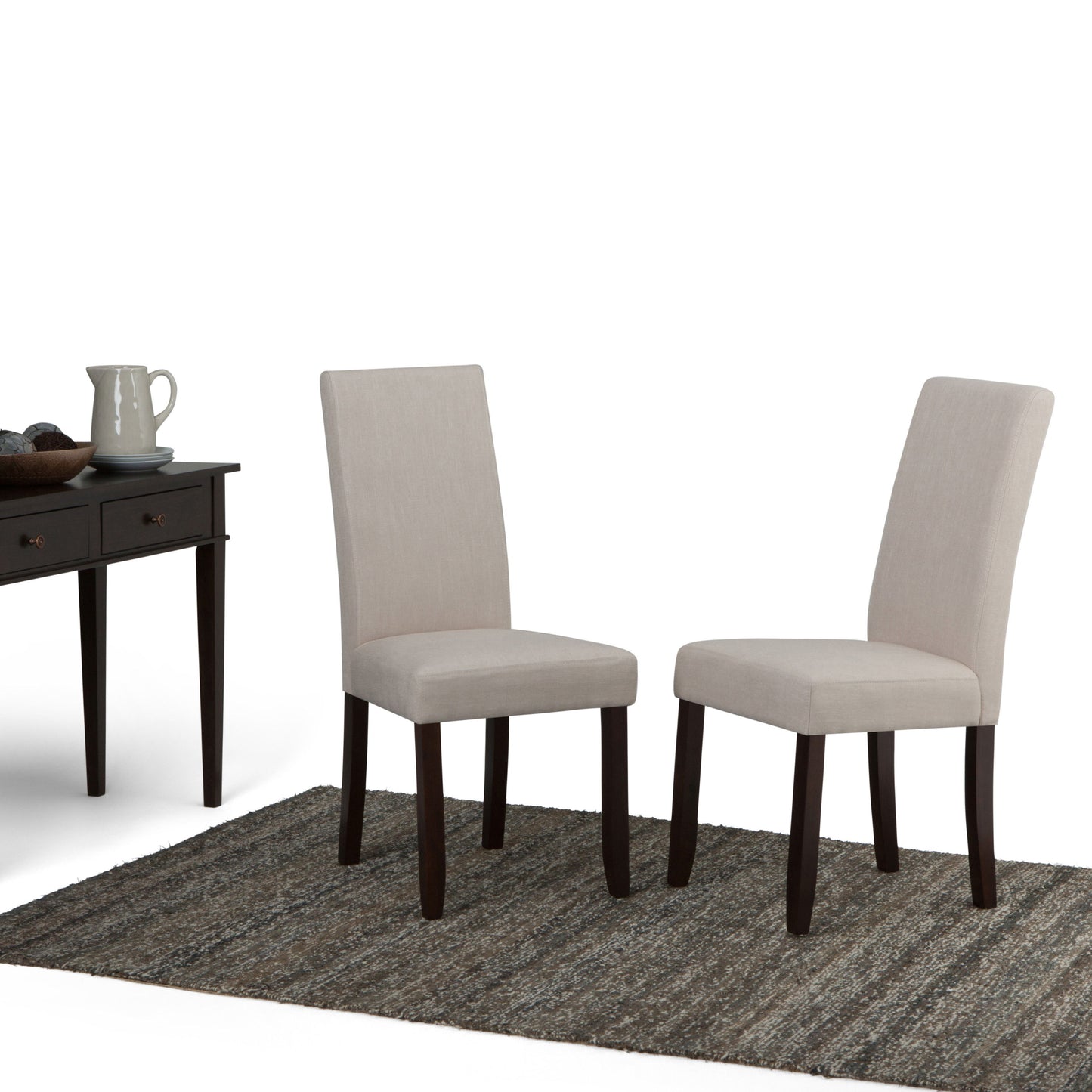 Acadian - Parson Dining Chair (Set of 2) - Light Beige