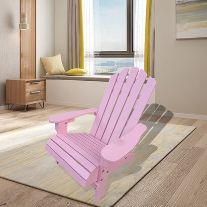 Outdoor Or Indoor Children Adirondack Chair - Pink