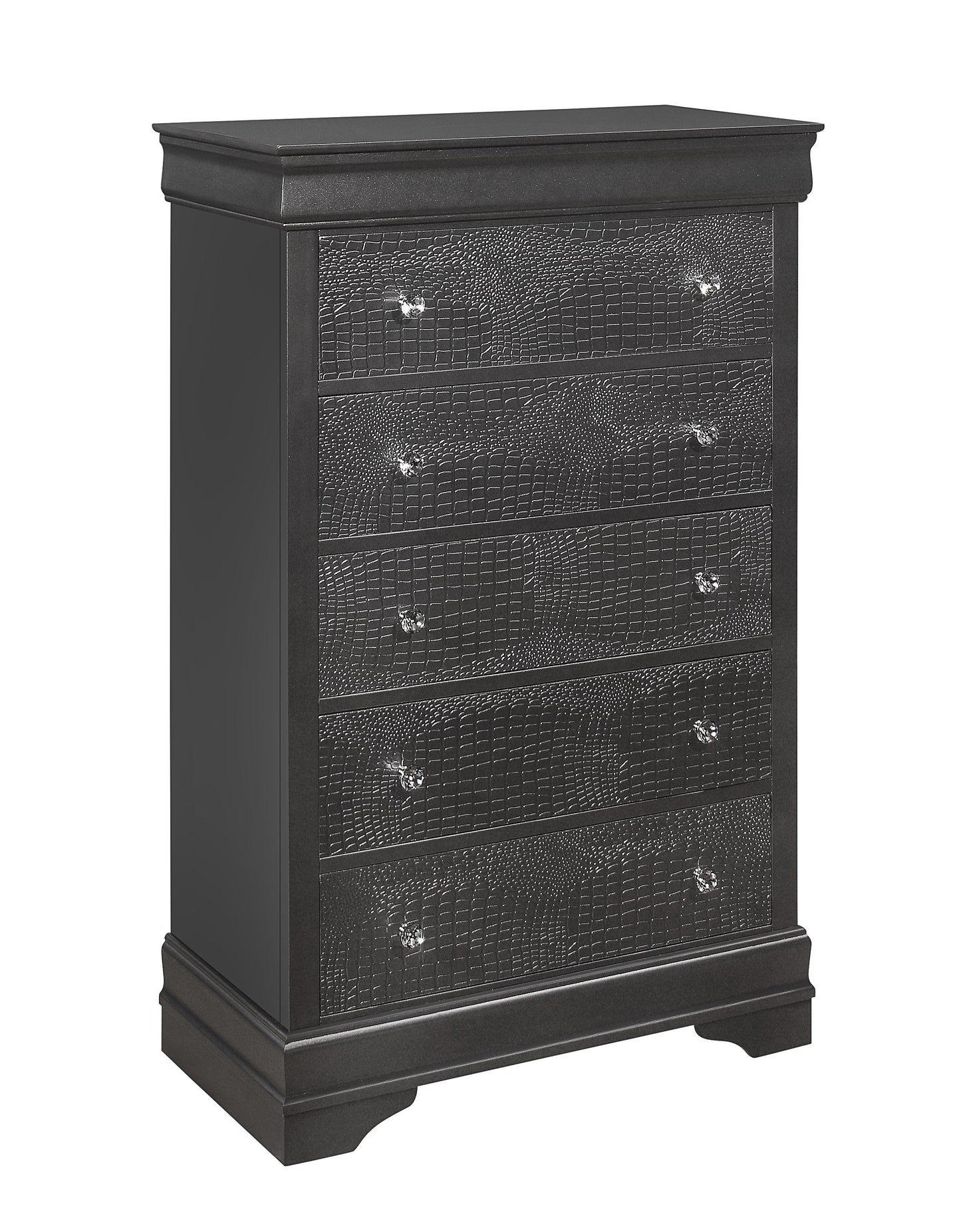 Shaker - Crocodile Chest - Metallic Gray