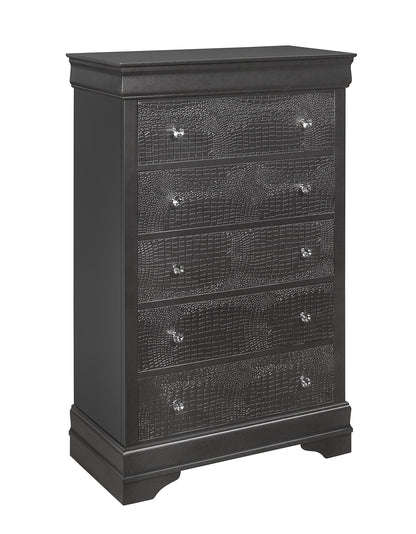 Shaker - Crocodile Chest - Metallic Gray